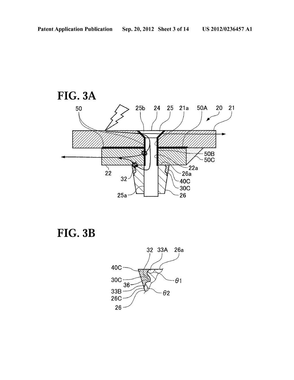 LIGHTNING PROTECTION FASTENER, AIRCRAFT ASSEMBLY, AND METHOD OF     MANUFACTURING AIRCRAFT ASSEMBLY COMPONENT - diagram, schematic, and image 04