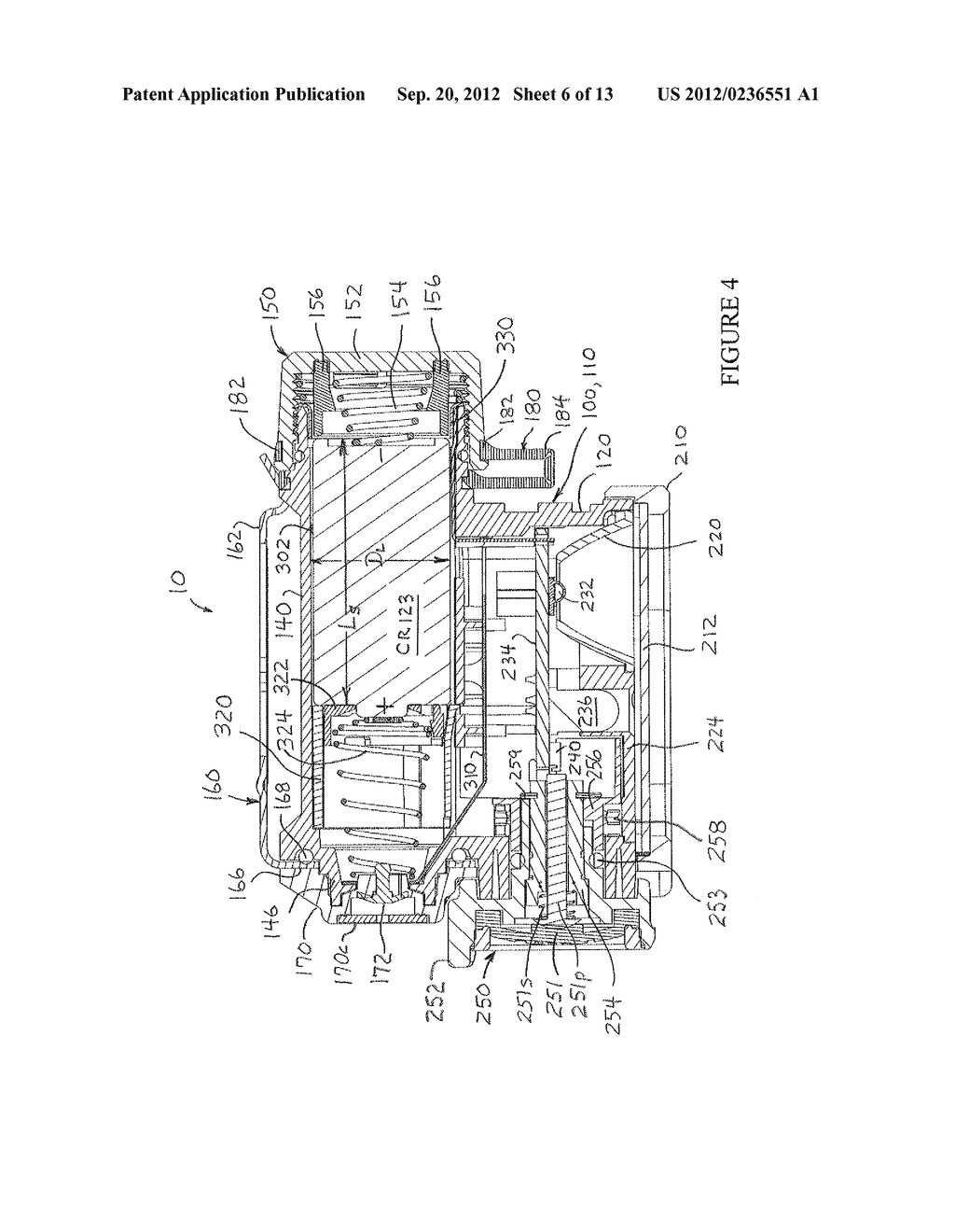 LIGHT HAVING A COMPARTMENT ACCOMMODATING BATTERIES OF DIFFERENT TYPES,     SIZES AND/OR SHAPES - diagram, schematic, and image 07