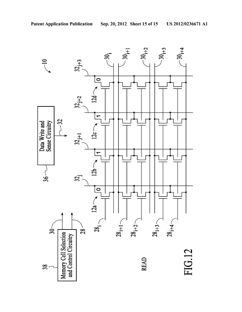 REFRESHING DATA OF MEMORY CELLS WITH ELECTRICALLY FLOATING BODY     TRANSISTORS - diagram, schematic, and image 16