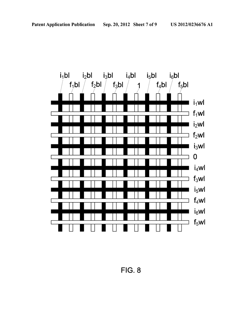 SINGLE TRANSISTOR DRIVER FOR ADDRESS LINES IN A PHASE CHANGE MEMORY AND     SWITCH (PCMS) ARRAY - diagram, schematic, and image 08