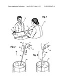 HYGIENICALLY COVERED DRINK STIRRER ASSEMBLY diagram and image