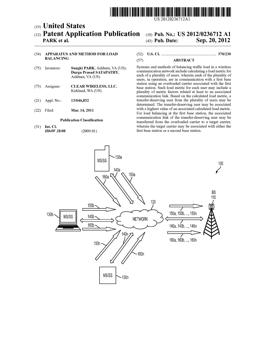 APPARATUS AND METHOD FOR LOAD BALANCING - diagram, schematic, and image 01