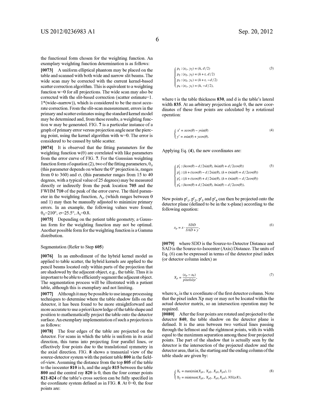 METHODS OF SCATTER CORRECTION OF X-RAY PROJECTION DATA 2 - diagram, schematic, and image 23