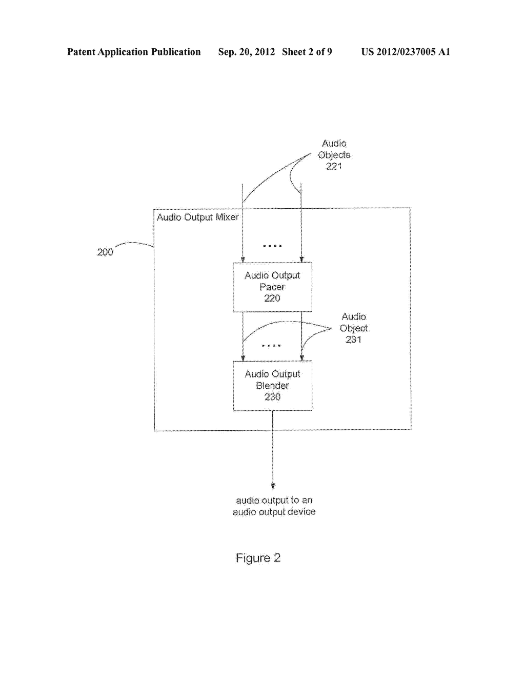 System and Method of Adjusting the Sound of Multiple Audio Objects     Directed Toward an Audio Output Device - diagram, schematic, and image 03