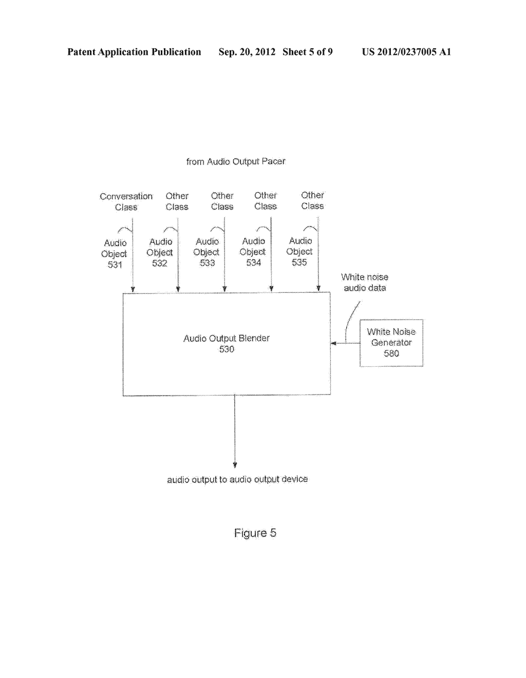 System and Method of Adjusting the Sound of Multiple Audio Objects     Directed Toward an Audio Output Device - diagram, schematic, and image 06