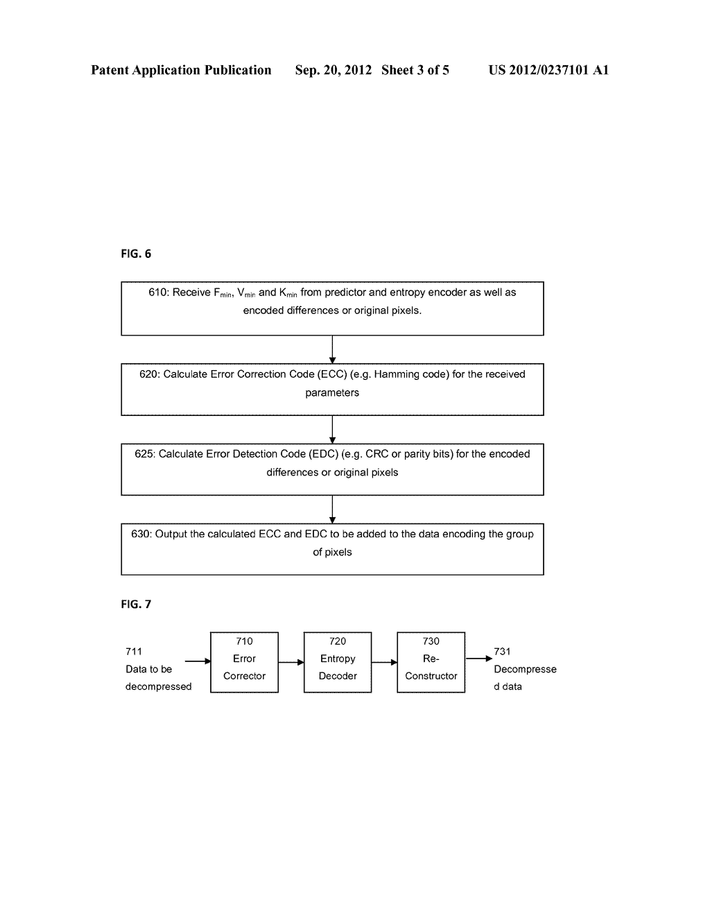 Method and System for Error Resilient Compression and Decompression of     Computed Tomography Data - diagram, schematic, and image 04