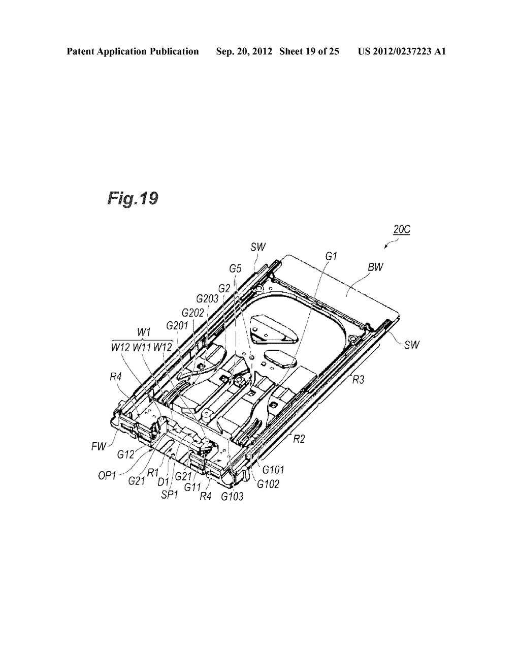 OPTICAL TRANSCEIVER HAVING OPTICAL RECEPTACLE ARRANGED DIAGONALLY TO     LONGITUDINAL AXIS - diagram, schematic, and image 20