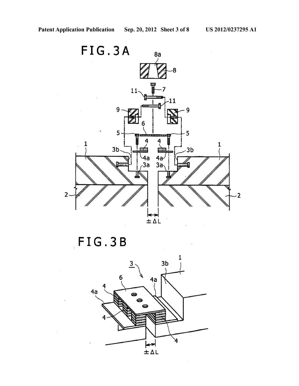 JOINTING STRUCTURE IN VEHICLE TRAVELLING PATH JOINTS AND THE LIKE HAVING     EXPANSION FUNCTION AND METHOD OF MOUNTING ELASTIC MEMBER THEREIN - diagram, schematic, and image 04