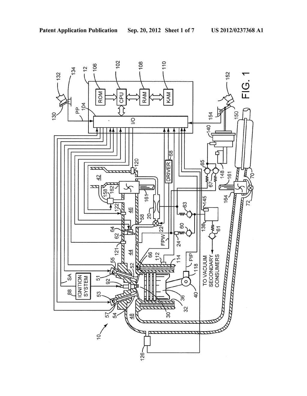 Method and System for Providing Vacuum via Excess Boost - diagram, schematic, and image 02