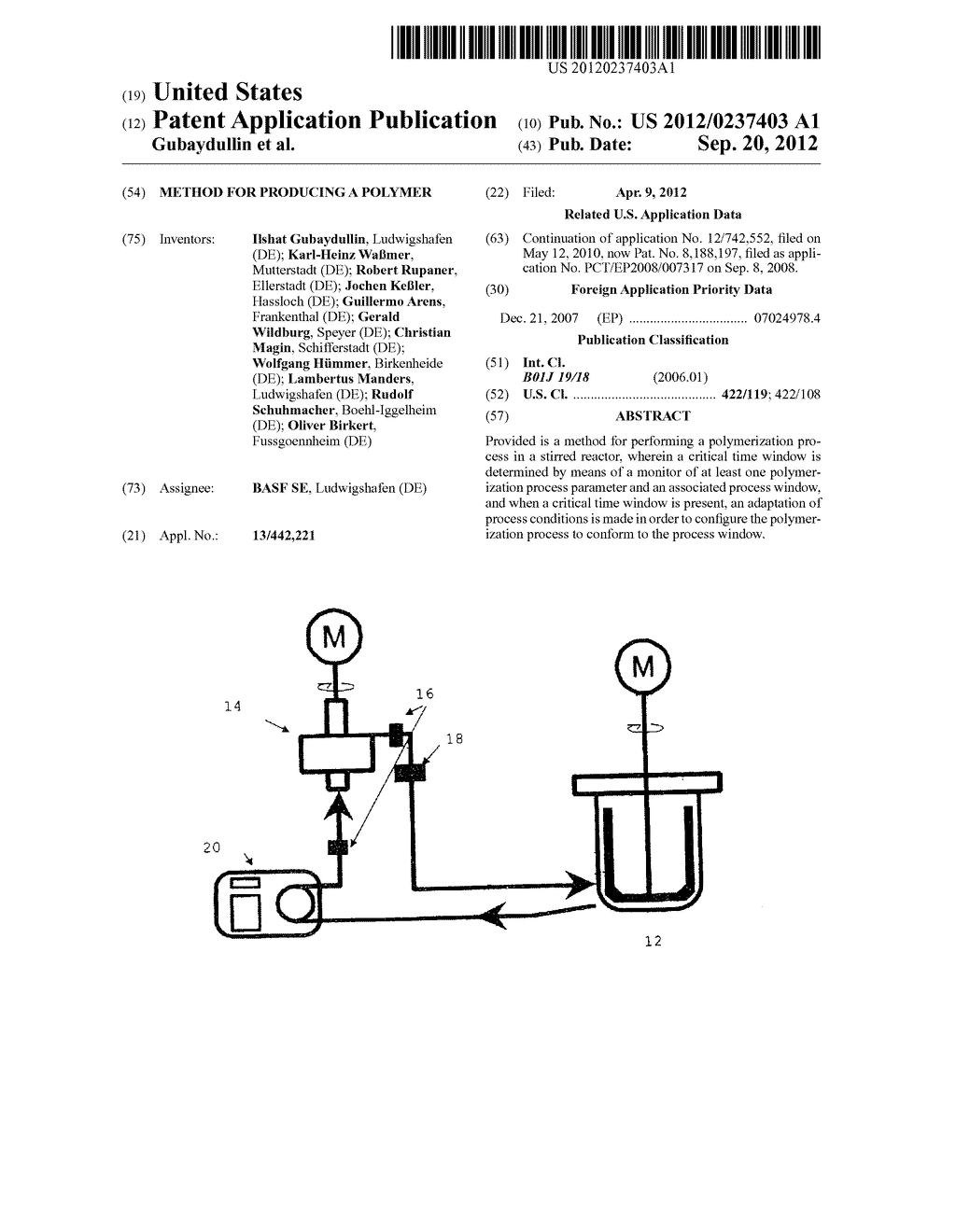 METHOD FOR PRODUCING A POLYMER - diagram, schematic, and image 01