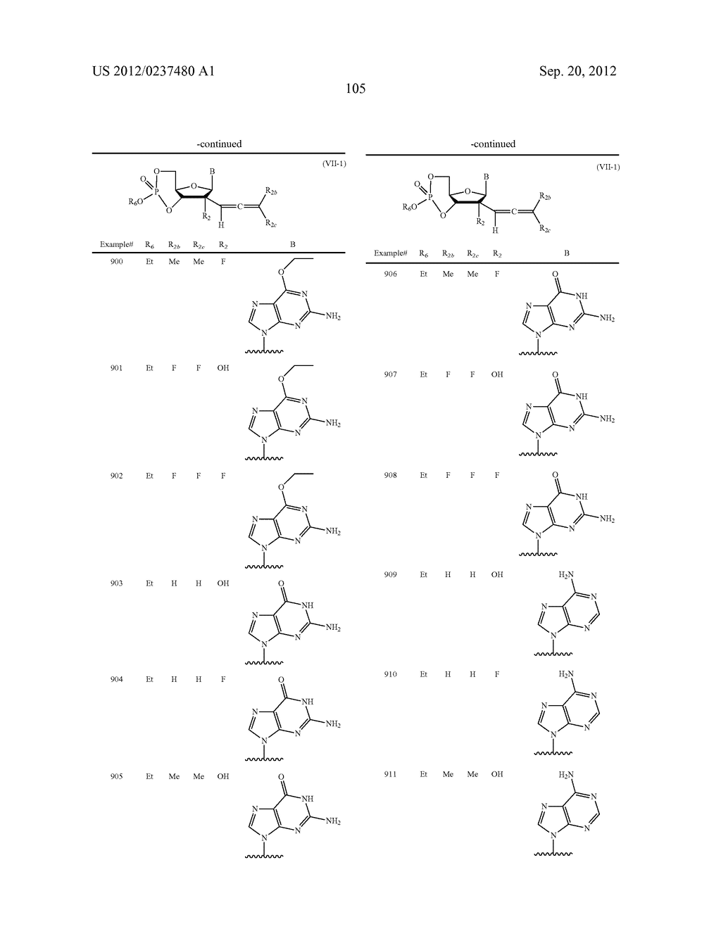 2'ALLENE-SUBSTITUTED NUCLEOSIDE DERIVATIVES - diagram, schematic, and image 106