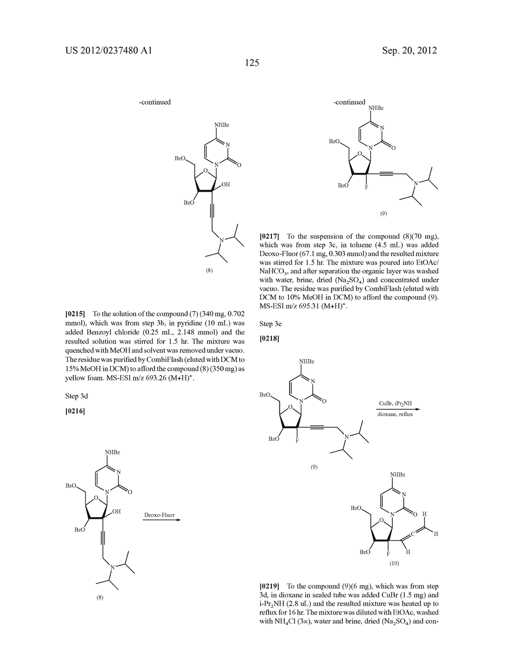 2'ALLENE-SUBSTITUTED NUCLEOSIDE DERIVATIVES - diagram, schematic, and image 126