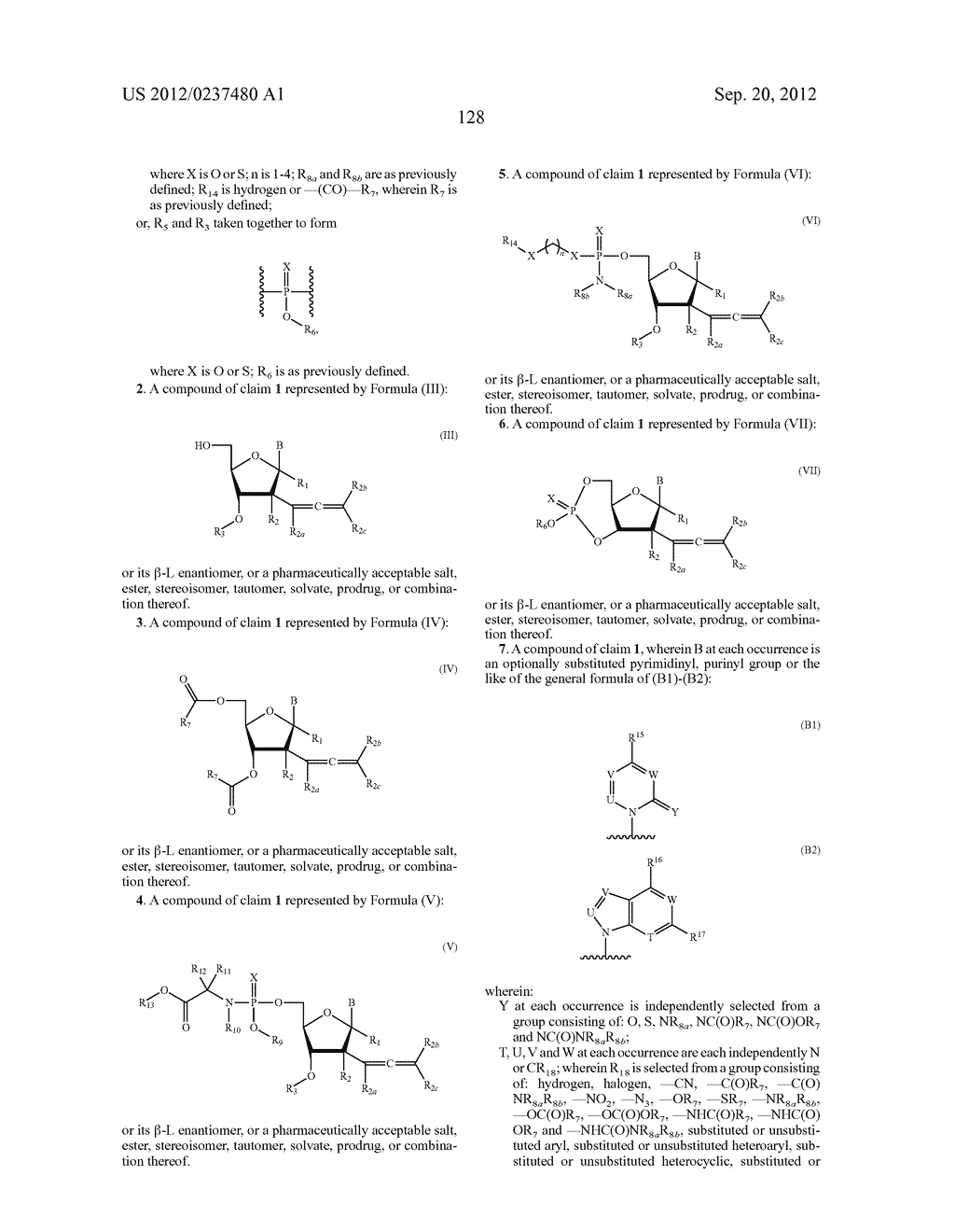 2'ALLENE-SUBSTITUTED NUCLEOSIDE DERIVATIVES - diagram, schematic, and image 129