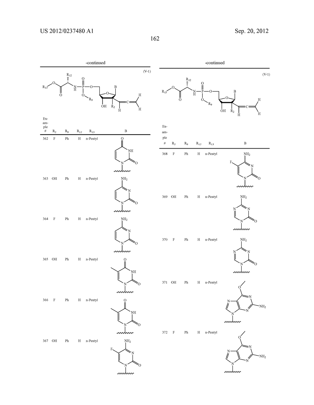 2'ALLENE-SUBSTITUTED NUCLEOSIDE DERIVATIVES - diagram, schematic, and image 163