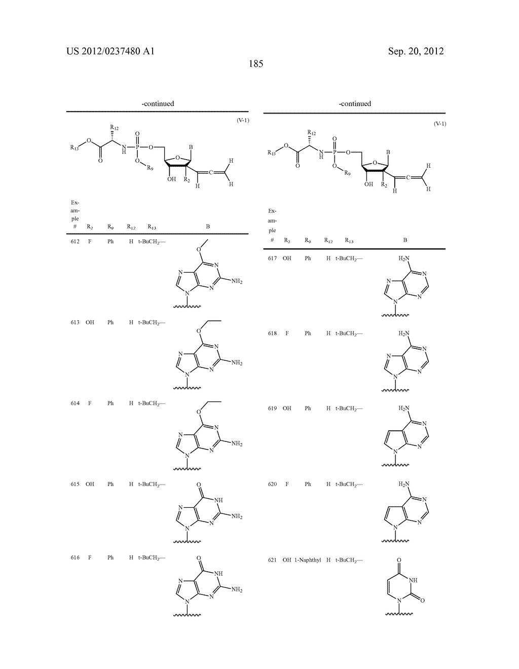 2'ALLENE-SUBSTITUTED NUCLEOSIDE DERIVATIVES - diagram, schematic, and image 186