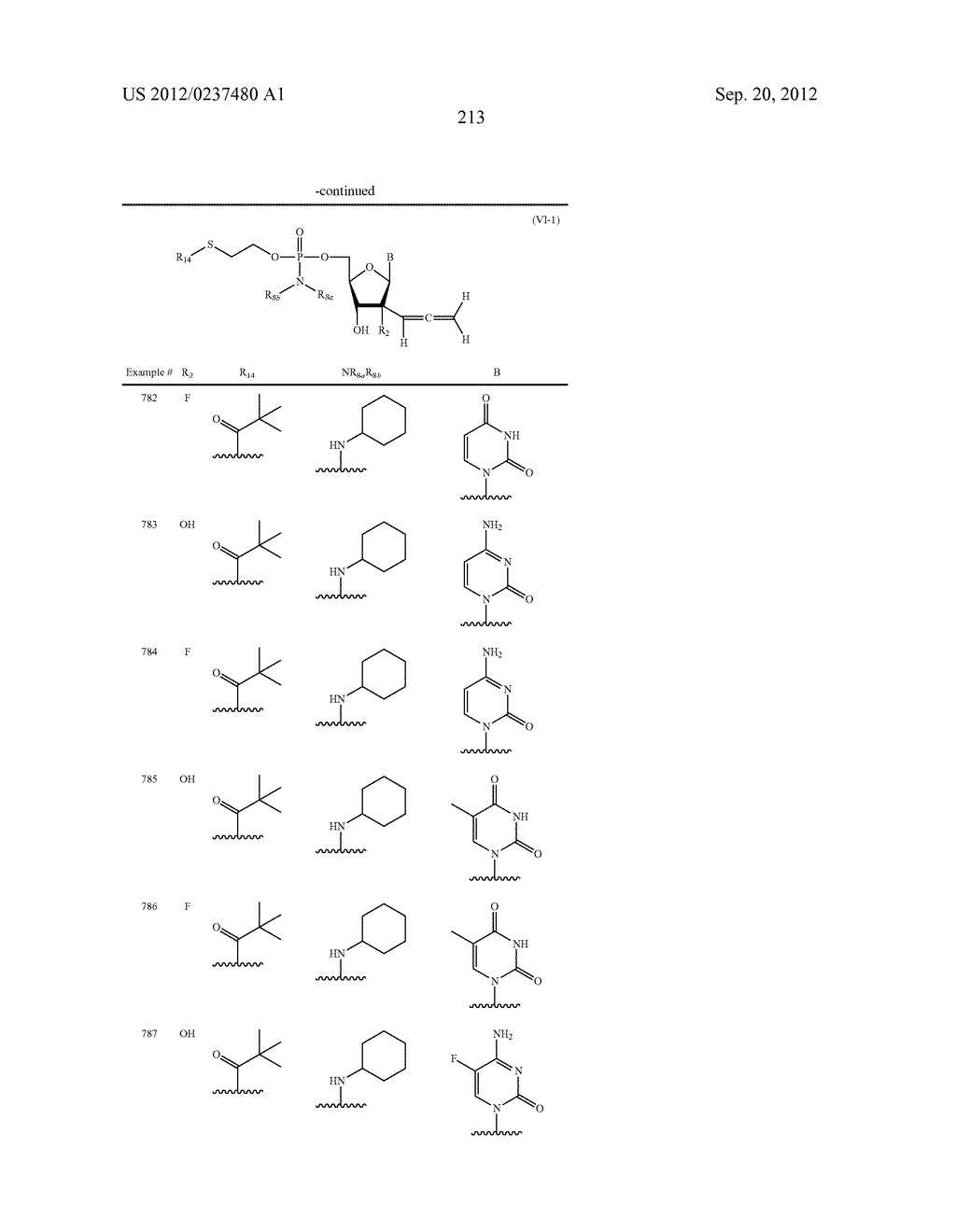 2'ALLENE-SUBSTITUTED NUCLEOSIDE DERIVATIVES - diagram, schematic, and image 214