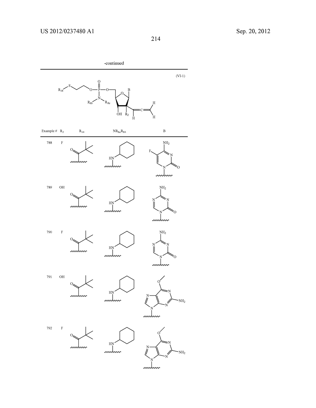 2'ALLENE-SUBSTITUTED NUCLEOSIDE DERIVATIVES - diagram, schematic, and image 215