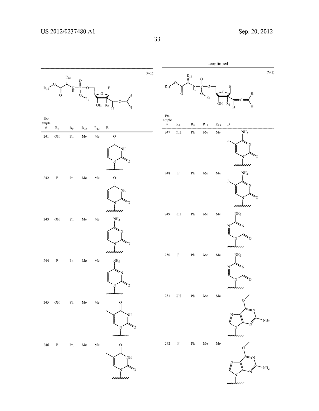 2'ALLENE-SUBSTITUTED NUCLEOSIDE DERIVATIVES - diagram, schematic, and image 34