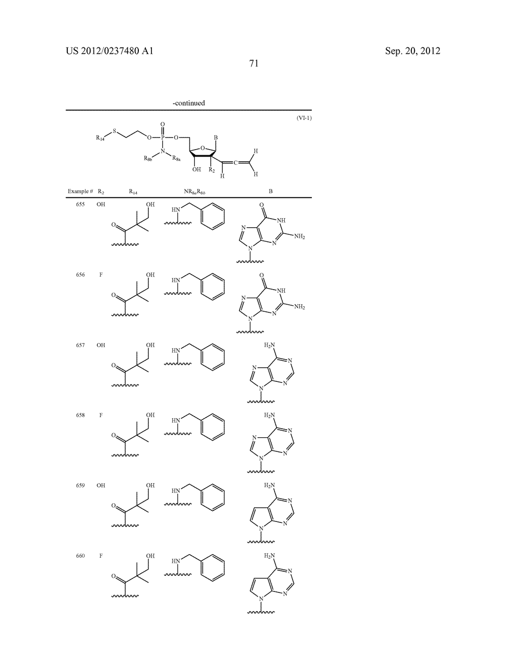 2'ALLENE-SUBSTITUTED NUCLEOSIDE DERIVATIVES - diagram, schematic, and image 72