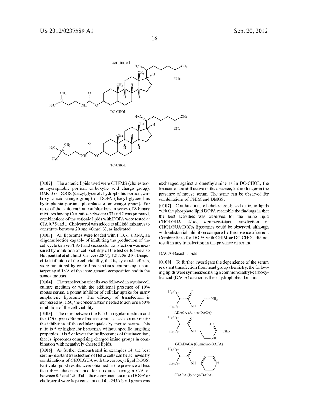 AMPHOTERIC LIPOSOMES COMPRISING IMINO LIPIDS - diagram, schematic, and image 23