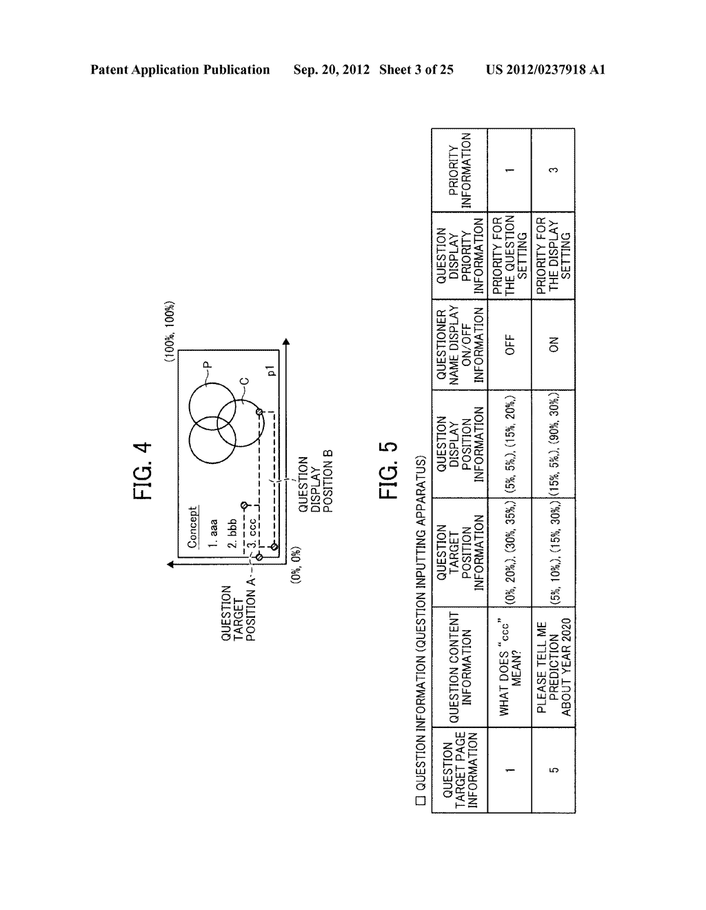 INFORMATION DISPLAY APPARATUS AND QUESTION INPUTTING APPARATUS, AND     DISPLAY SYSTEM - diagram, schematic, and image 04