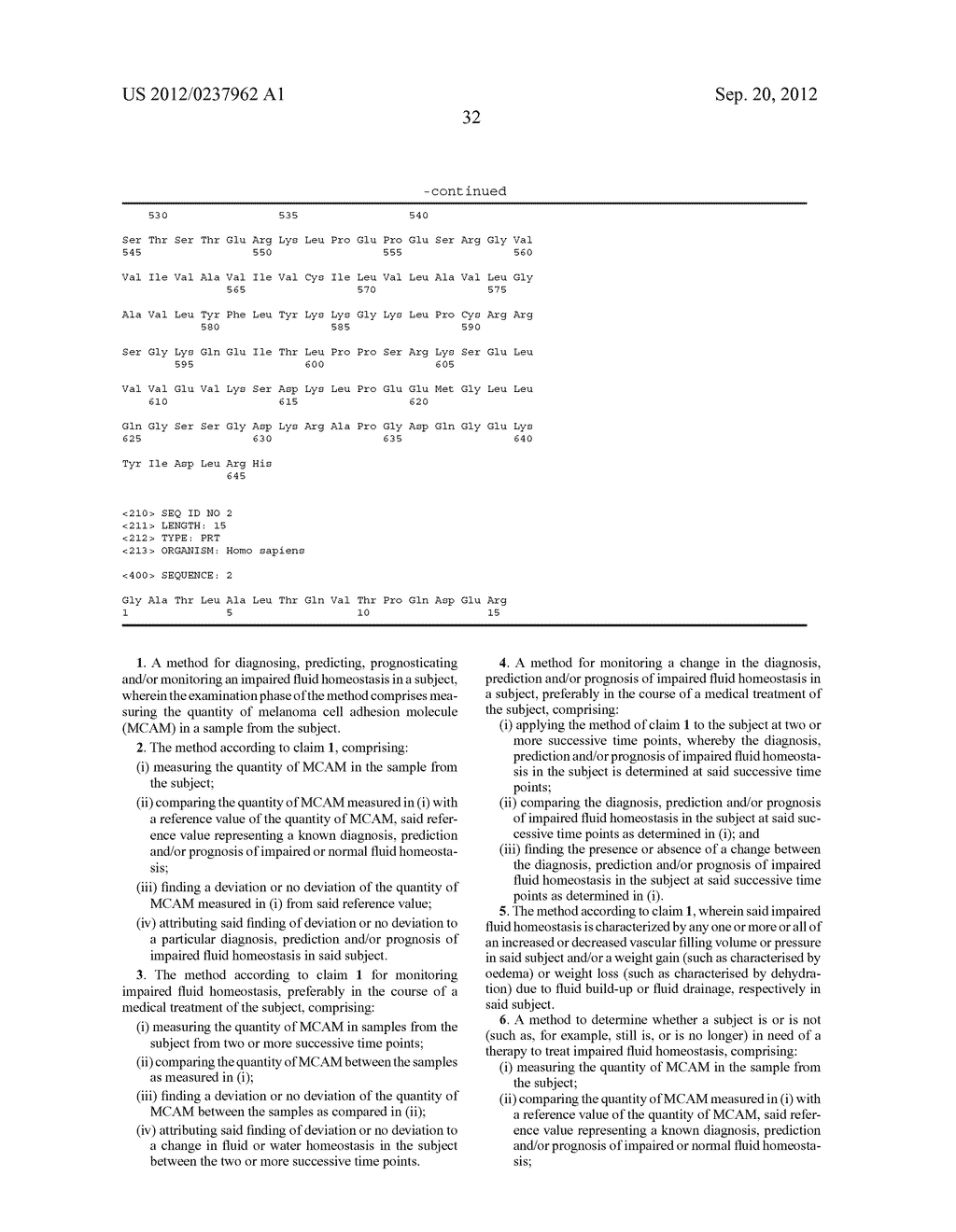 MCAM AS A BIOMARKER FOR FLUID HOMEOSTASIS - diagram, schematic, and image 37