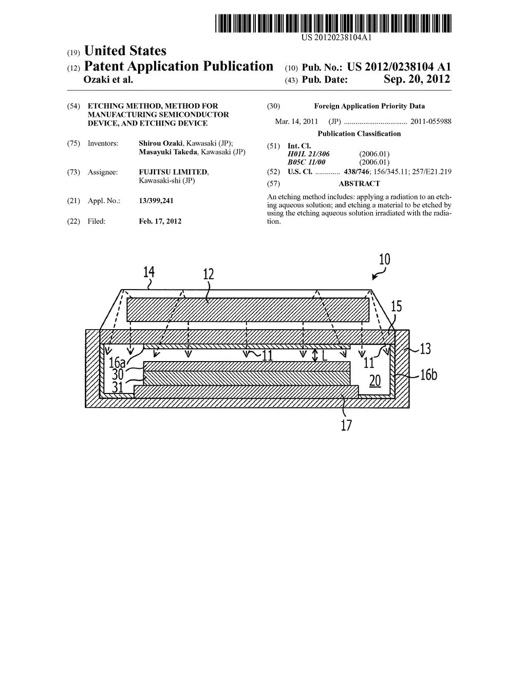 ETCHING METHOD, METHOD FOR MANUFACTURING SEMICONDUCTOR DEVICE, AND ETCHING     DEVICE - diagram, schematic, and image 01