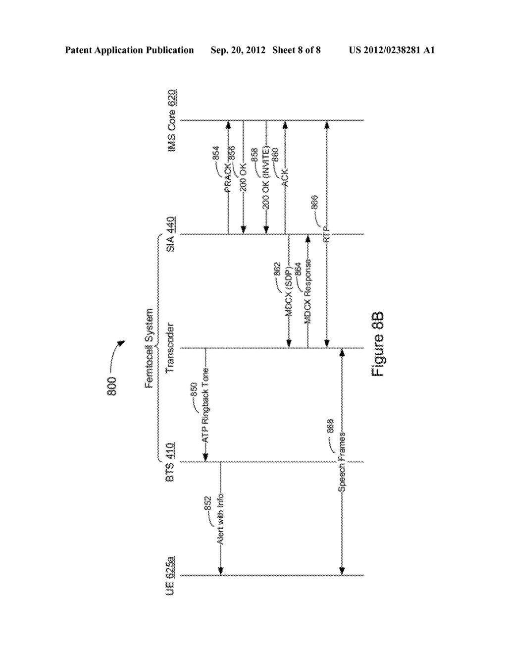 SYSTEM, METHOD, AND COMPUTER-READABLE MEDIUM FOR PROCESSING CALL     ORIGINATIONS BY A FEMTOCELL SYSTEM - diagram, schematic, and image 09