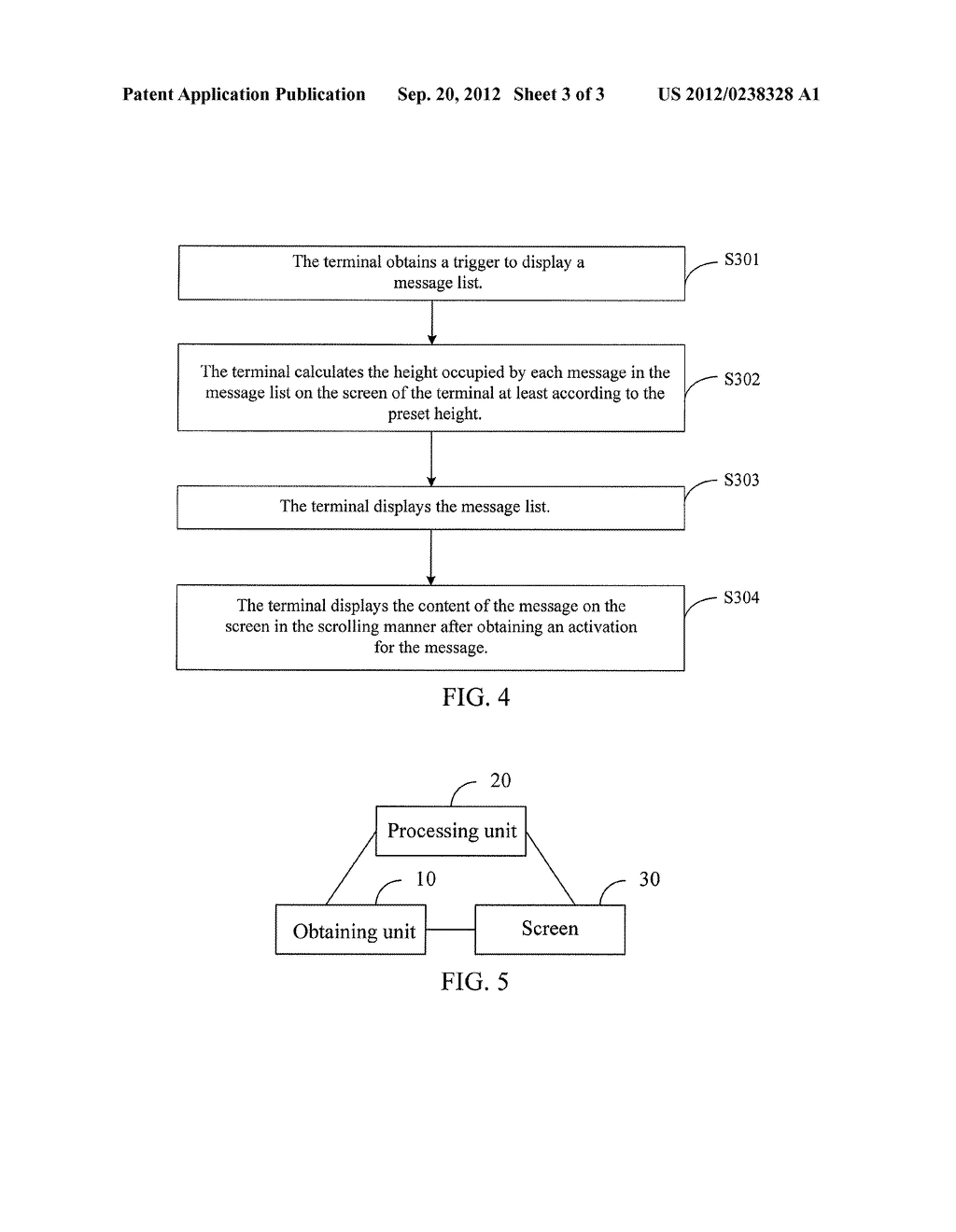 METHOD FOR DISPLAYING MESSAGE LIST ON THE TERMINAL AND TERMINAL - diagram, schematic, and image 04