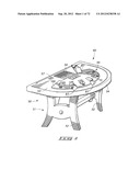 ELECTRONIC GAMING SYSTEM WITH REAL PLAYING CARDS AND MULTIPLE PLAYER     DISPLAYS FOR VIRTUAL CARD AND BETTING IMAGES diagram and image