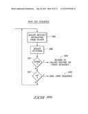 ELECTRONIC GAMING SYSTEM WITH REAL PLAYING CARDS AND MULTIPLE PLAYER     DISPLAYS FOR VIRTUAL CARD AND BETTING IMAGES diagram and image