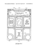 ELECTRONIC GAMING SYSTEM WITH REAL PLAYING CARDS AND MULTIPLE PLAYER     DISPLAYS FOR VIRTUAL CARD AND BETTING IMAGES diagram and image