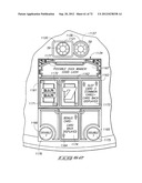 ELECTRONIC GAMING SYSTEM WITH REAL PLAYING CARDS AND MULTIPLE PLAYER     DISPLAYS FOR VIRTUAL CARD AND BETTING IMAGES diagram and image