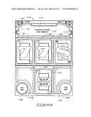 ELECTRONIC GAMING SYSTEM WITH REAL PLAYING CARDS AND MULTIPLE PLAYER     DISPLAYS FOR VIRTUAL CARD AND BETTING IMAGES diagram and image