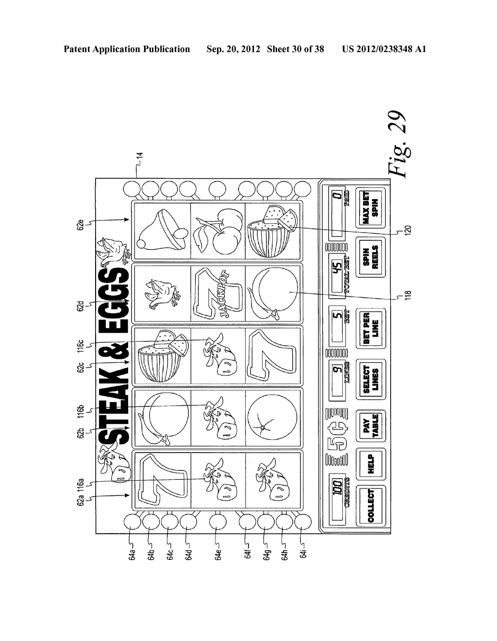 GAMING SYSTEM WITH CASCADING SYMBOL FEATURE - diagram, schematic, and image 31