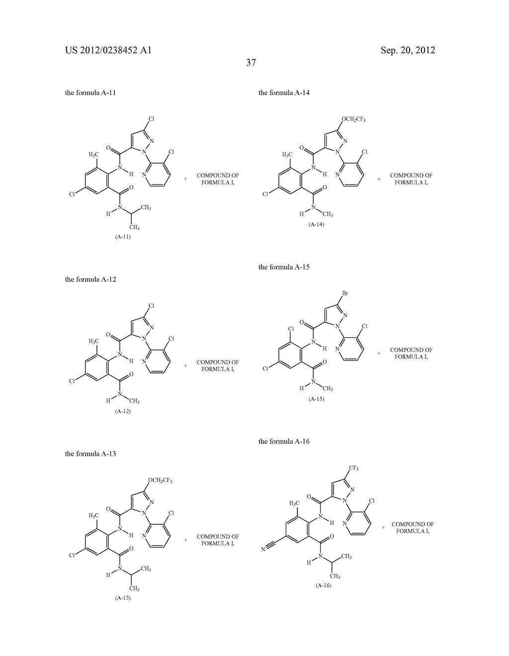 CHEMICAL COMPOUNDS AND THEIR USE AS PESTICIDES - diagram, schematic, and image 38