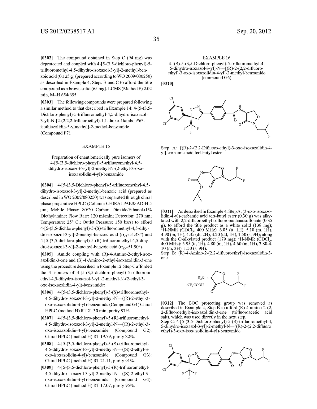 INSECTICIDAL COMPOUNDS BASED ON ISOAZOLINE DERIVATIVES - diagram, schematic, and image 36