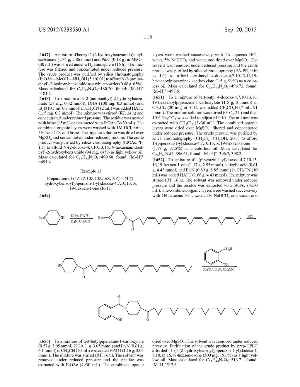 FATTY ACID ACETYLATED SALICYLATES AND THEIR USES - diagram, schematic, and image 119