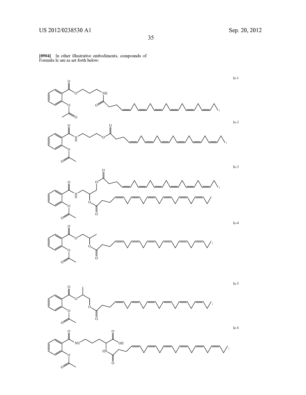 FATTY ACID ACETYLATED SALICYLATES AND THEIR USES - diagram, schematic, and image 39