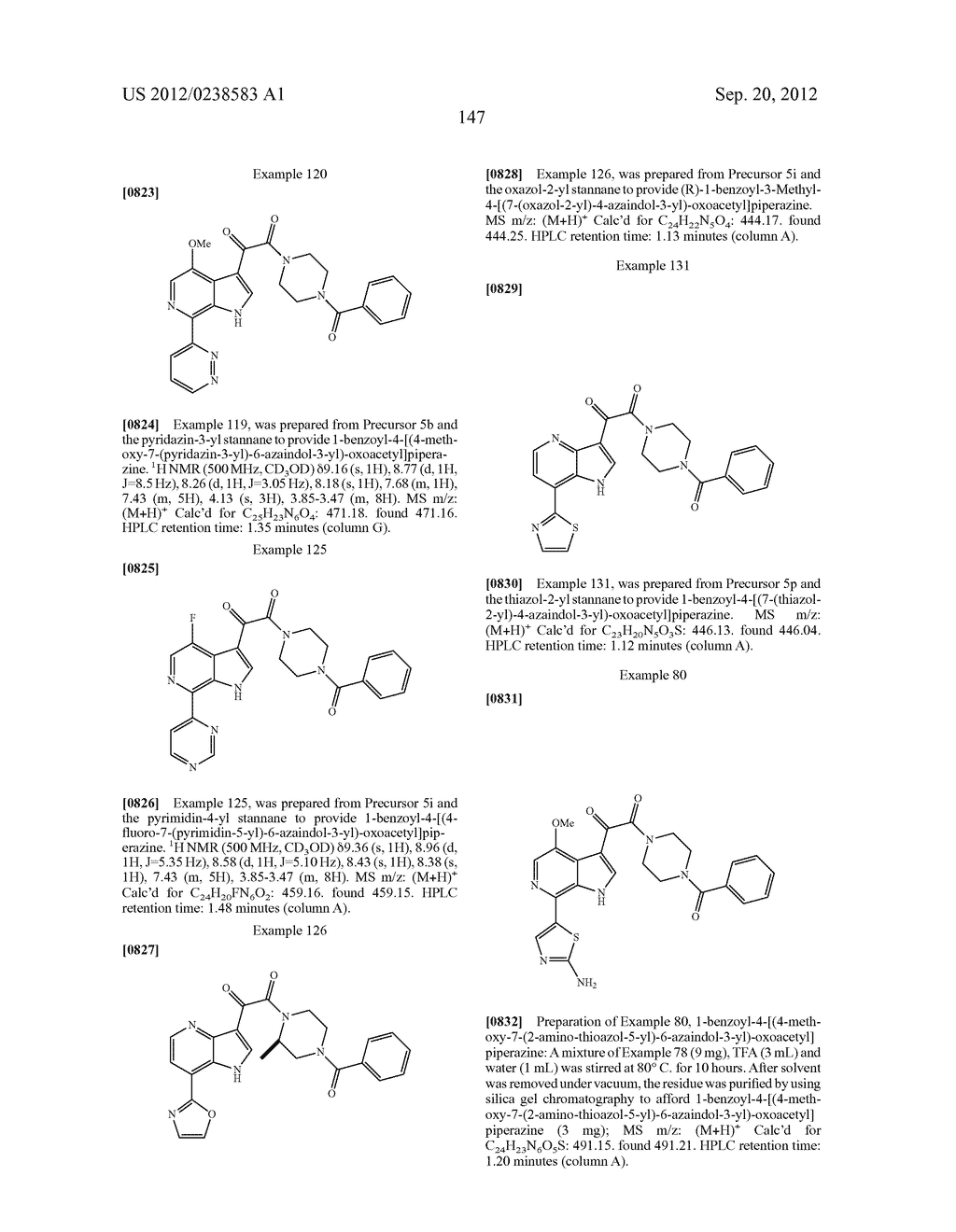 PHARMACEUTICAL FORMULATIONS OF SUBSTITUTED AZAINDOLEOXOACETIC PIPERAZINE     DERIVATIVES WITH PROTEASE INHIBITORS - diagram, schematic, and image 148