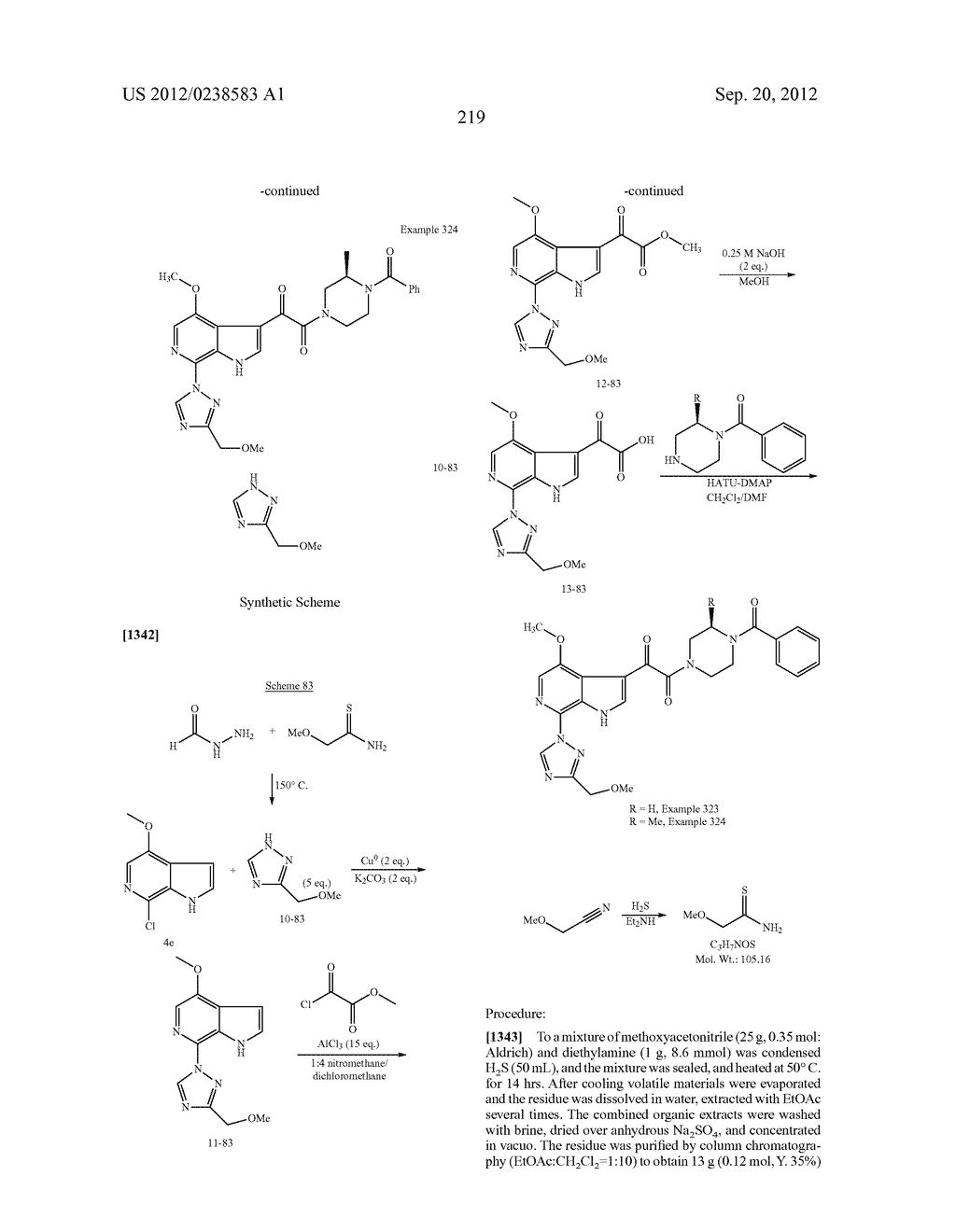 PHARMACEUTICAL FORMULATIONS OF SUBSTITUTED AZAINDOLEOXOACETIC PIPERAZINE     DERIVATIVES WITH PROTEASE INHIBITORS - diagram, schematic, and image 220