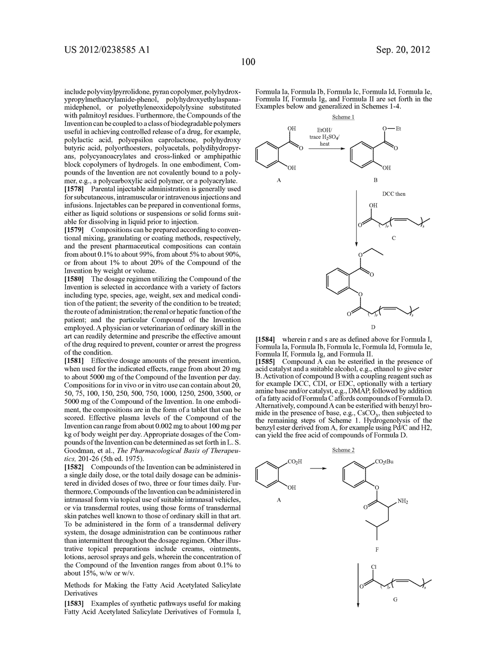 FATTY ACID ACETYLATED SALICYLATES AND THEIR USES - diagram, schematic, and image 104