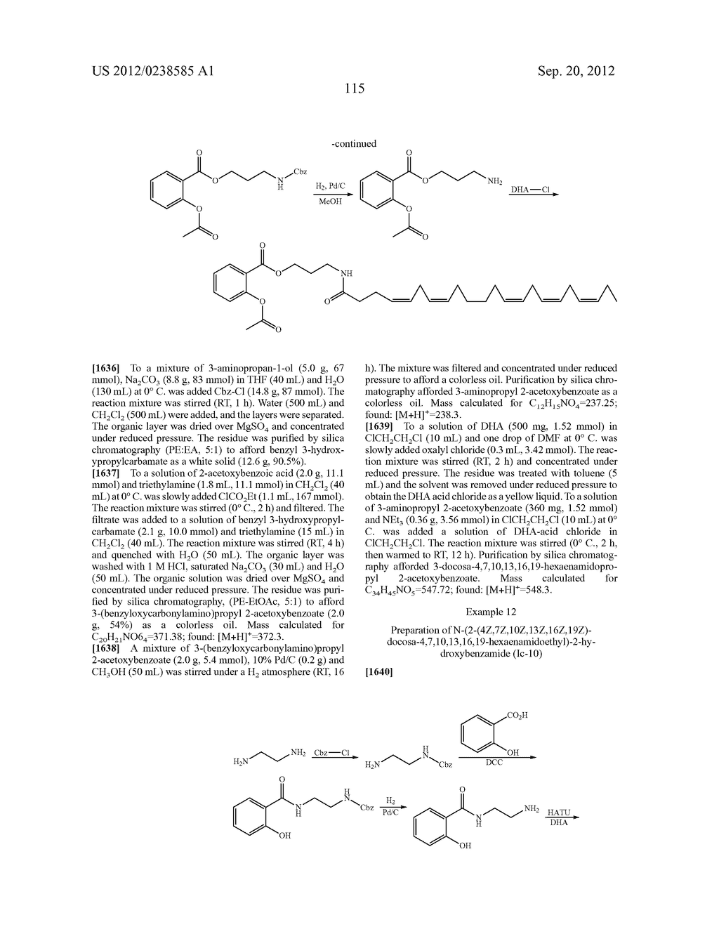 FATTY ACID ACETYLATED SALICYLATES AND THEIR USES - diagram, schematic, and image 119