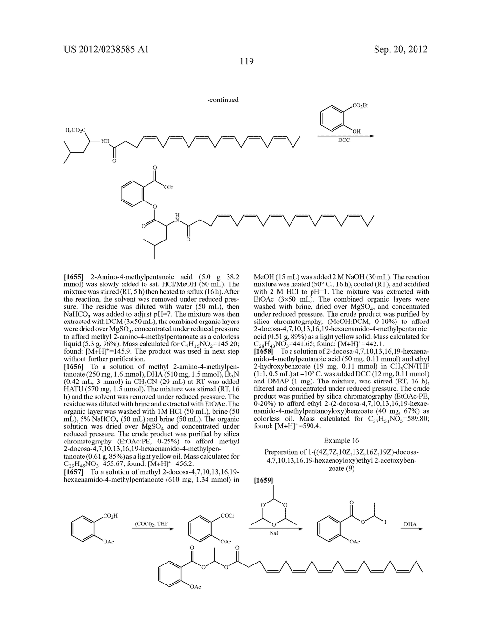 FATTY ACID ACETYLATED SALICYLATES AND THEIR USES - diagram, schematic, and image 123