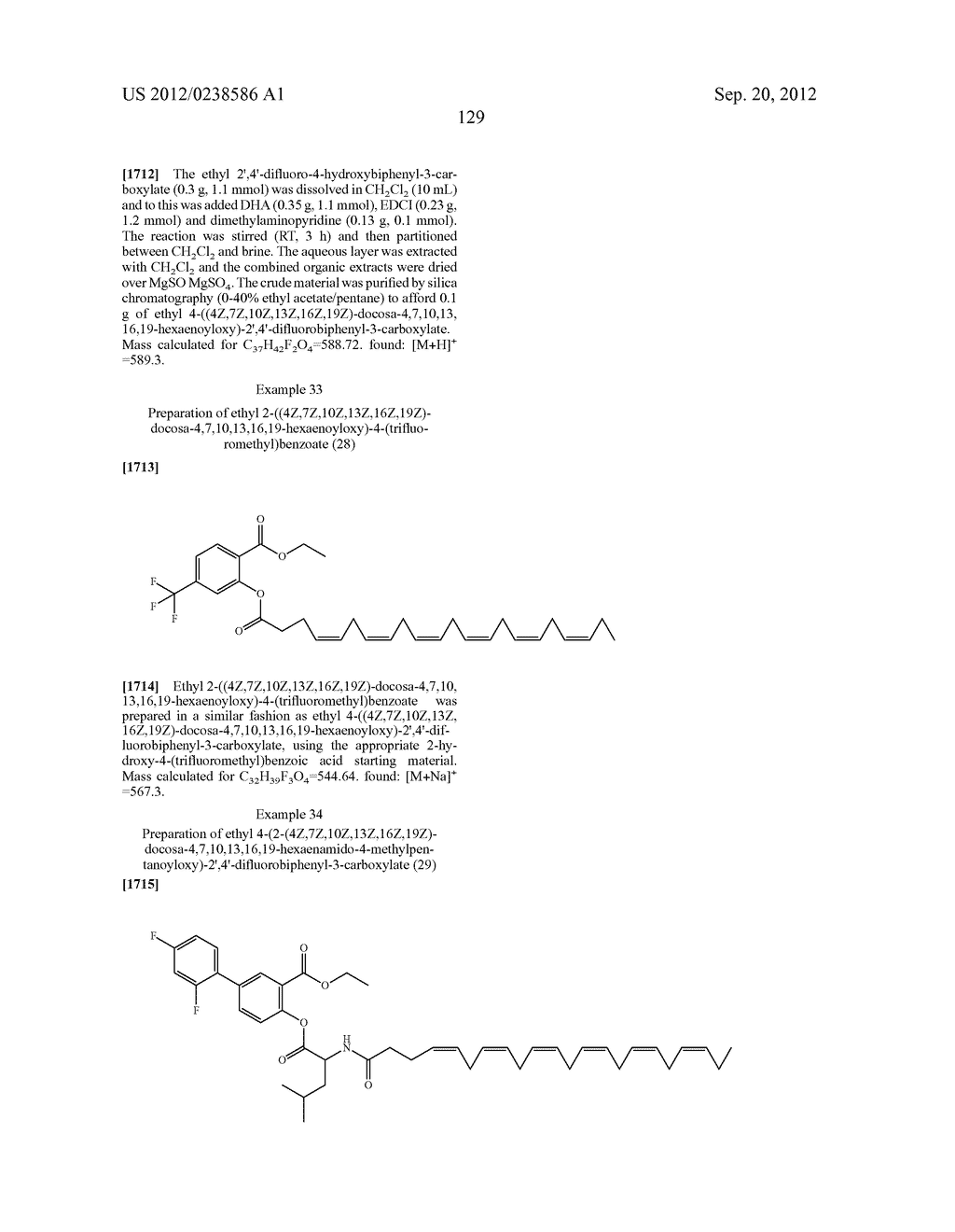 FATTY ACID ACETYLATED SALICYLATES AND THEIR USES - diagram, schematic, and image 133