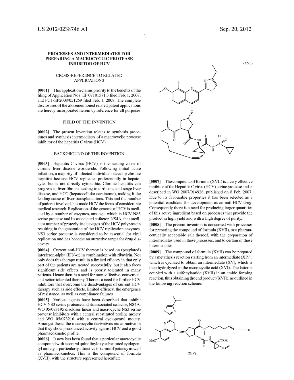Processes and Intermediates for Preparing a Macrocyclic Protease Inhibitor     of HCV - diagram, schematic, and image 02