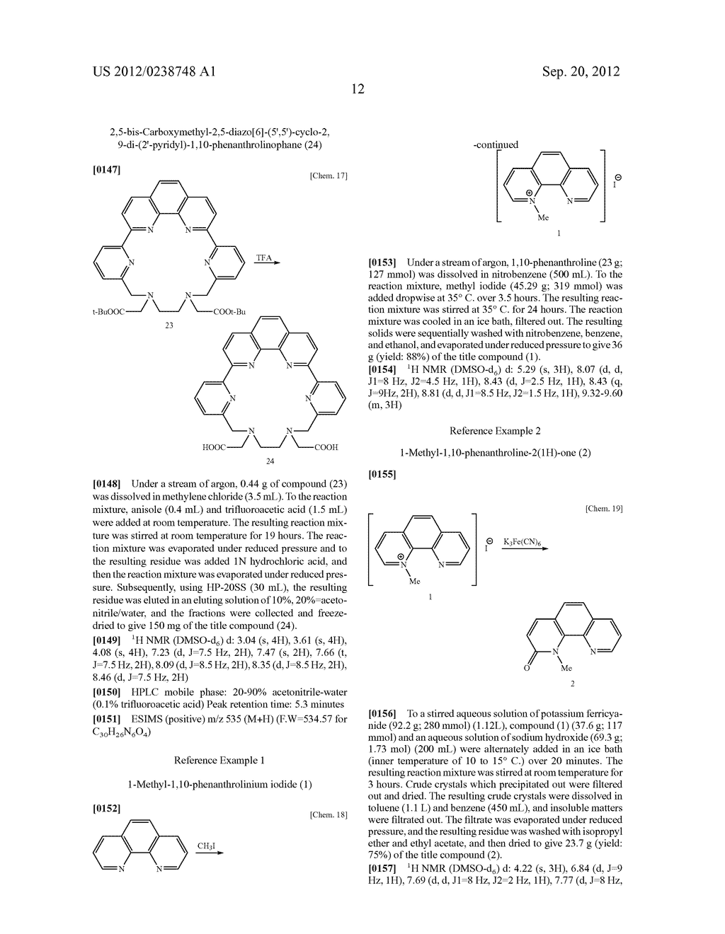 NOVEL COMPOUNDS HAVING PHENANTHROLINE STRUCTURE - diagram, schematic, and image 13