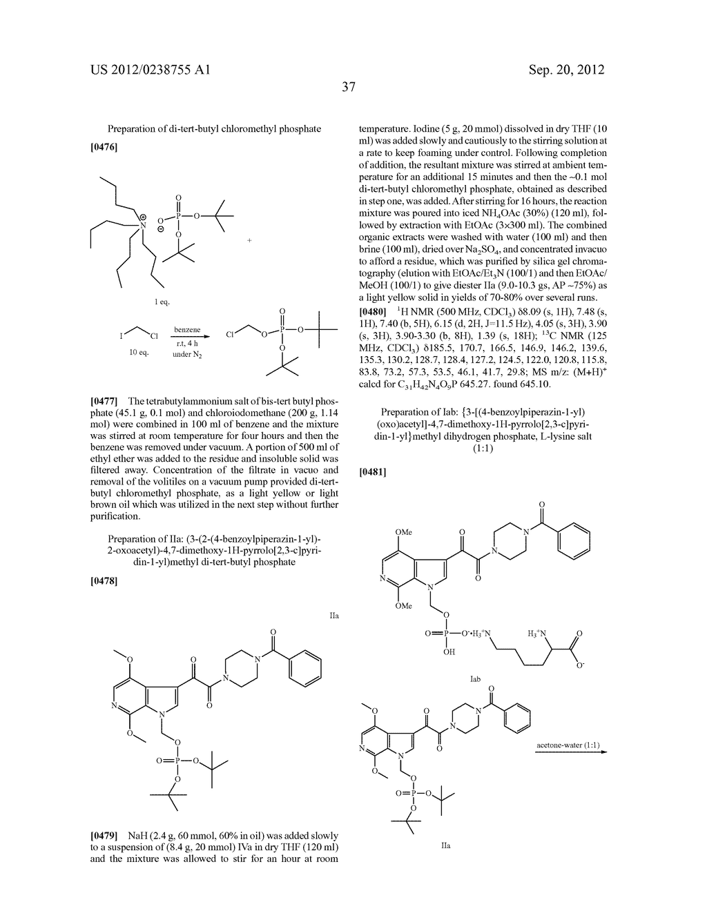 SALTS OF PRODRUGS OF PIPERAZINE AND SUBSTITUTED PIPERIDINE ANTIVIRAL     AGENTS - diagram, schematic, and image 61