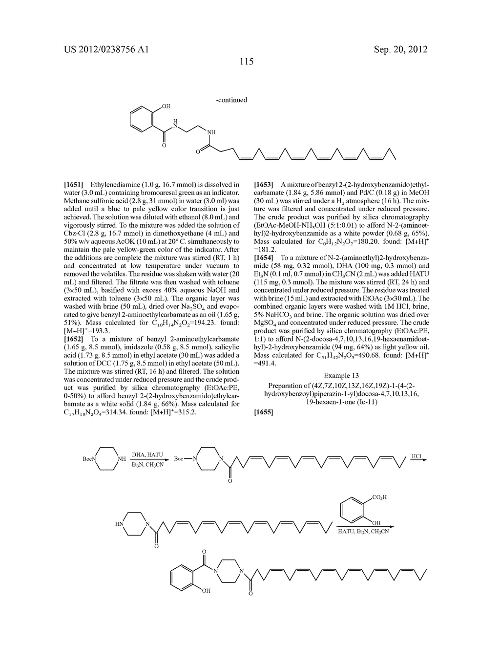 FATTY ACID ACETYLATED SALICYLATES AND THEIR USES - diagram, schematic, and image 119