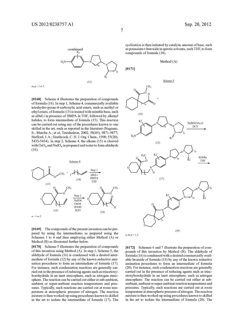 SUBSTITUTED TETRAHYDROPYRAN SPIRO PYRROLIDINONE AND PIPERIDINONE,     PREPARATION AND THERAPEUTIC USE THEREOF - diagram, schematic, and image 08